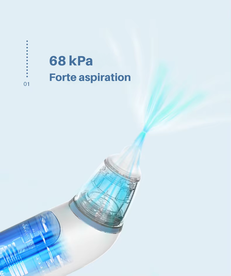 Aspirateur nasal électrique en silicone pour bébé