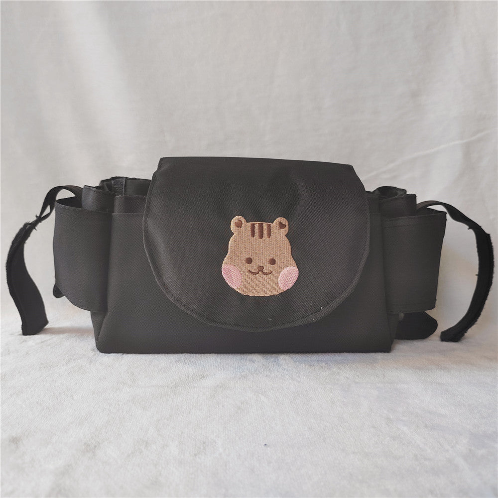 Sac de rangement suspendu pour poussette.