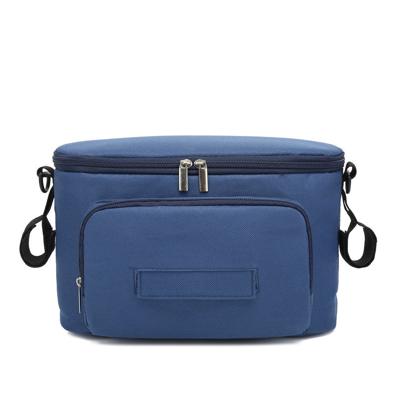 Sac de rangement suspendu pour poussette.