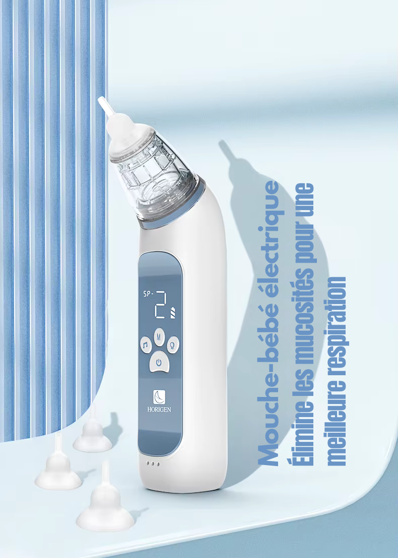Aspirateur nasal électrique en silicone pour bébé